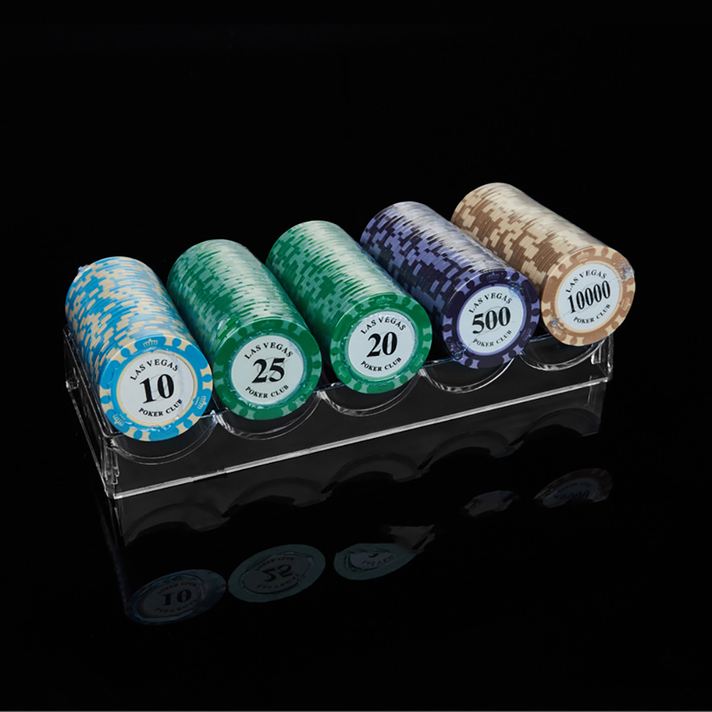 Khay Nhự Đựng 100 Chip Poker(Ko Bao Gồm Chip) Ko Nắp Vỏ Dày Đẹp