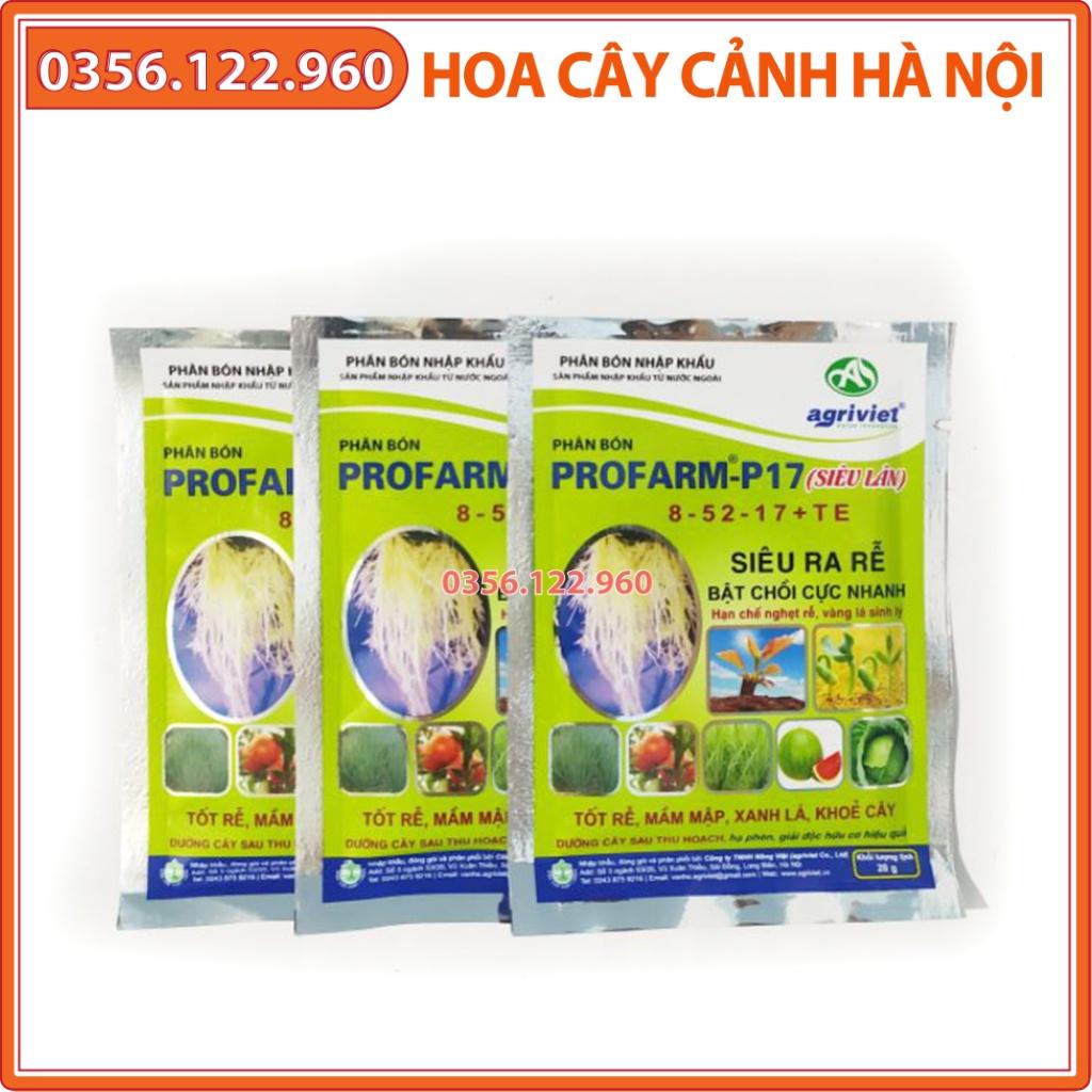 3 gói Phân bón Profarm -P17 8- 52-17 + TE siêu ra rễ, bật chồi cực nhanh