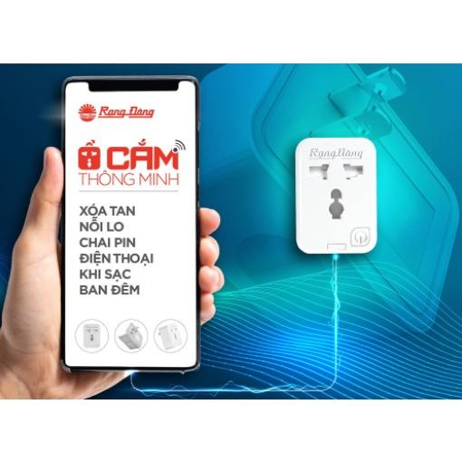 Ổ cắm wifi đơn Rạng Đông Model: OC.01.WF 16A