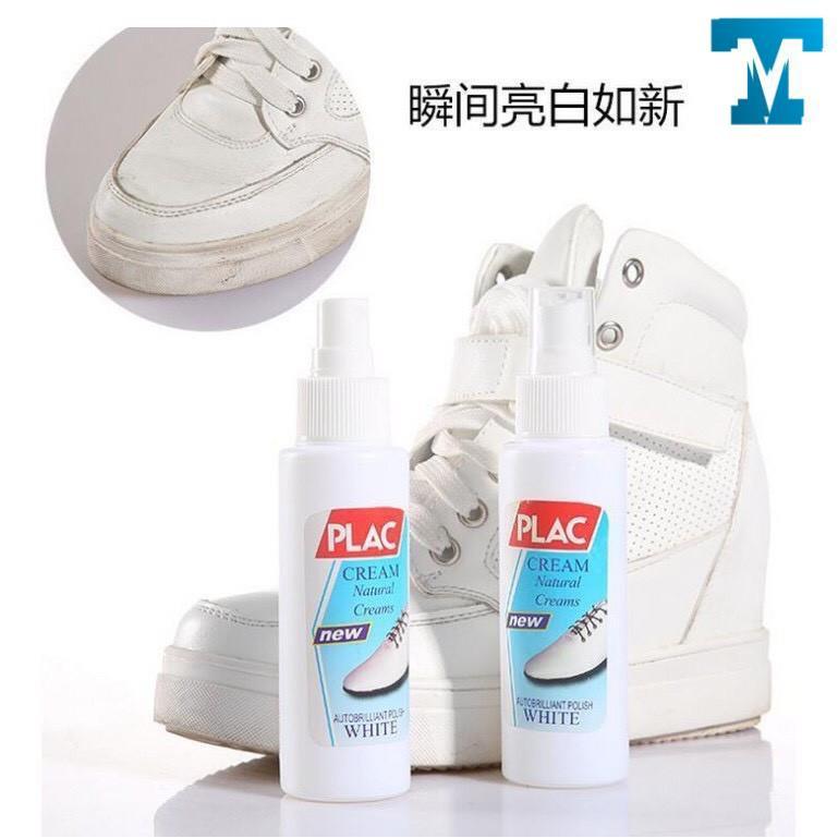 Lau Giày Tẩy Trắng PLAC Đa Năng 100ml Giúp Giày Sạch Nhanh Chóng Tiết Kiệm Thời Gian Đánh Giày