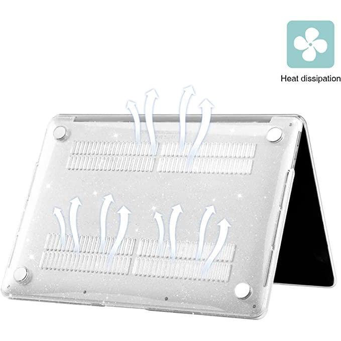 Ốp Nhựa Cứng Trong Suốt Lấp Lánh Cho MacBook Air 13.6 "MacBook Air Case 2022 Edition A2681 M2