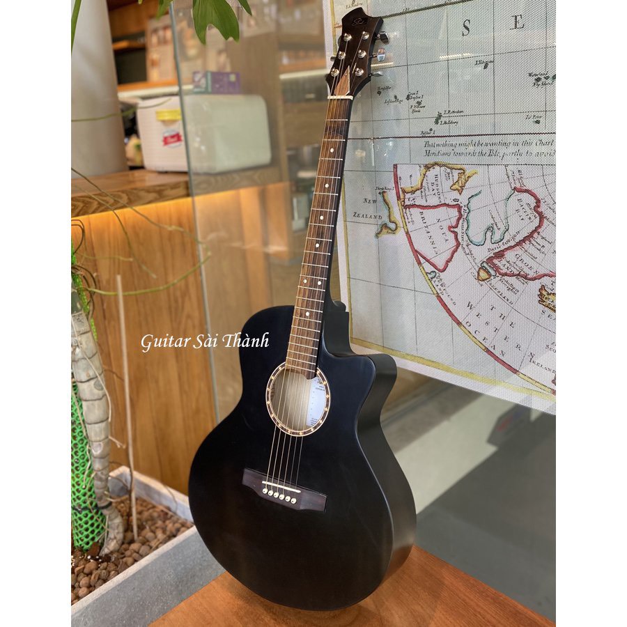 Đàn Guitar Acoustic ST-X1 Full size chất liệu gỗ nhập khẩu (màu đen) có ty chỉnh cần tặng kèm đầy đủ phụ kiện