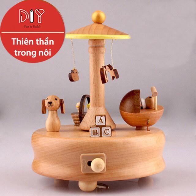 Hộp âm nhạc gỗ - Thiên Thần Trong Nôi