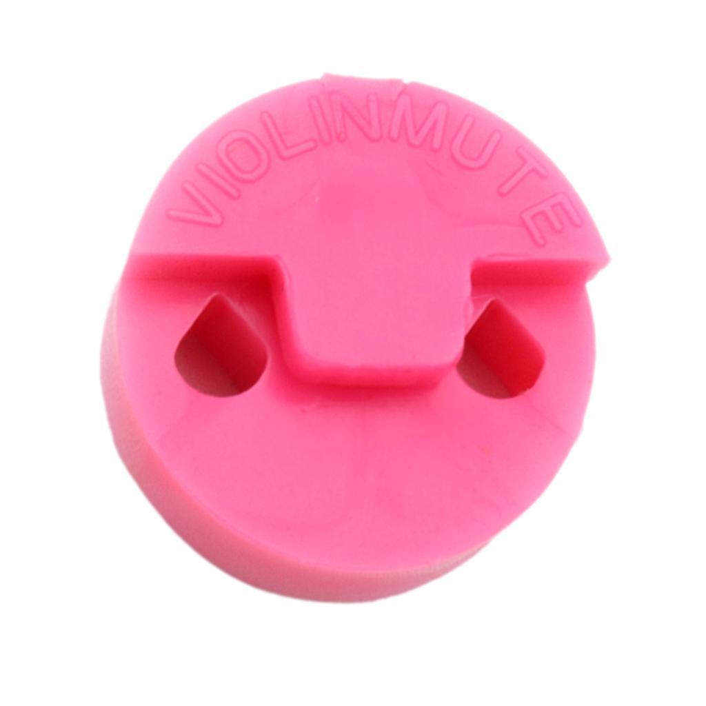 8x DIY Pink Sordine Mute Rubber String Instrument Accessory