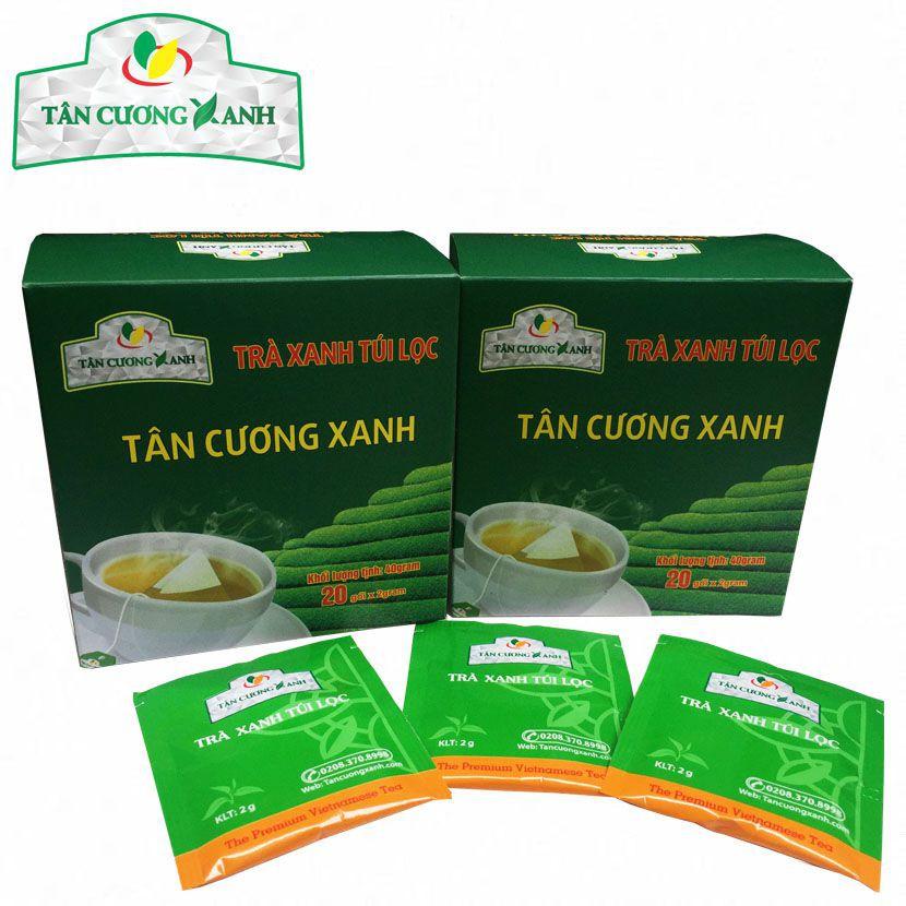 Trà Xanh Túi Lọc ( 20 gói x 2gr) TÂN CƯƠNG XANH