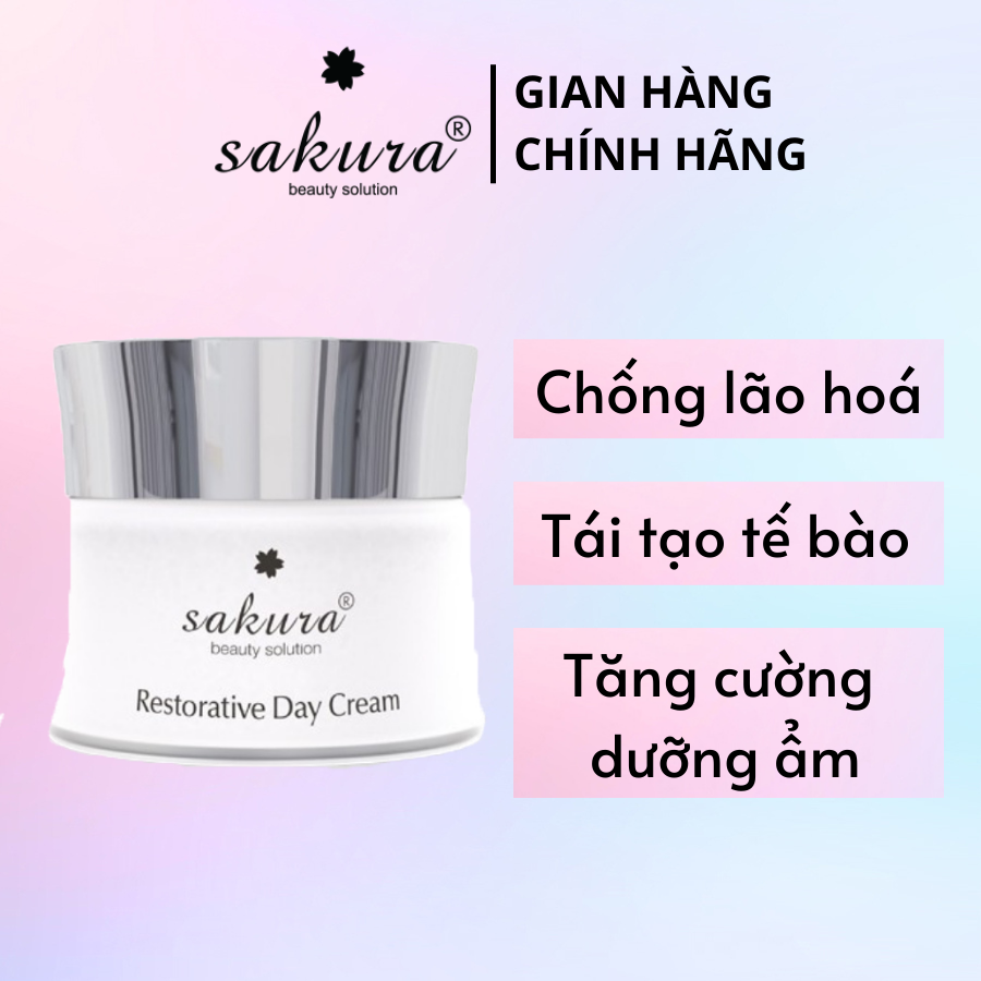 Sakura  Kem Dưỡng Trắng, Chống Lão Hóa và Phục Hồi Da Ban Ngày Restorative Day Cream