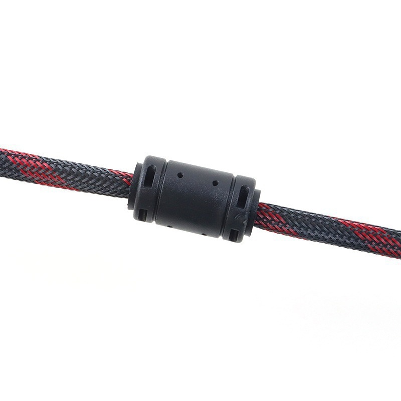 Cáp Hdmi 2 Đầu Dây Dù Tròn Đỏ Dài 10M Chống Nhiễu