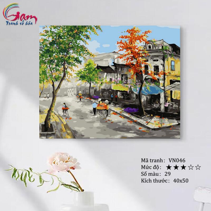 Tranh Tô Màu Theo Số Phong Cảnh Phố Cổ Hà Nội Mới Lọ Màu To 5Ml + 2 Bộ Cọ +  Khung 2.5Cm Vn046 - Giá Tiki Khuyến Mãi: 228,000Đ - Mua