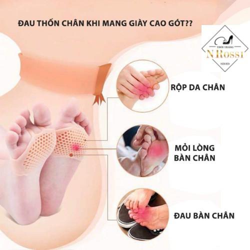 Lót giày silicone tổ ong đệm êm lòng bàn chân phía trước chống rộng