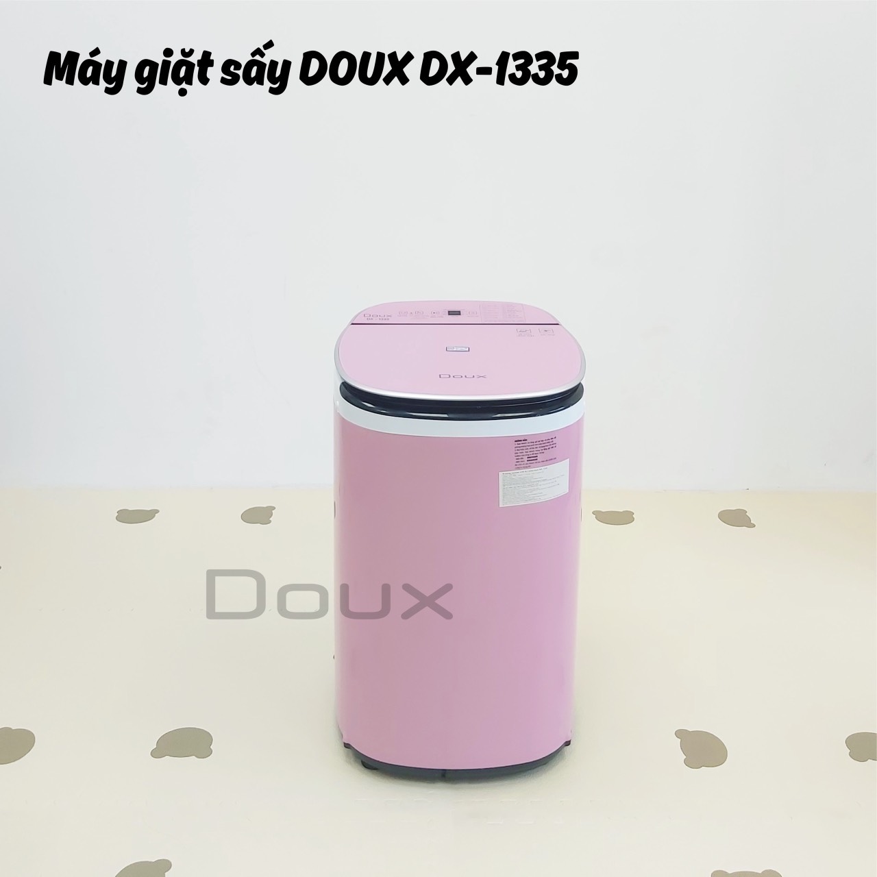 MÁY GIẶT SẤY MINI DOUX 12 CHỨC NĂNG LUX DX-1335 BẢN NÂNG CẤP 2023 CÓ CHỨC NĂNG SẤY HÀNG CHÍNH HÃNG