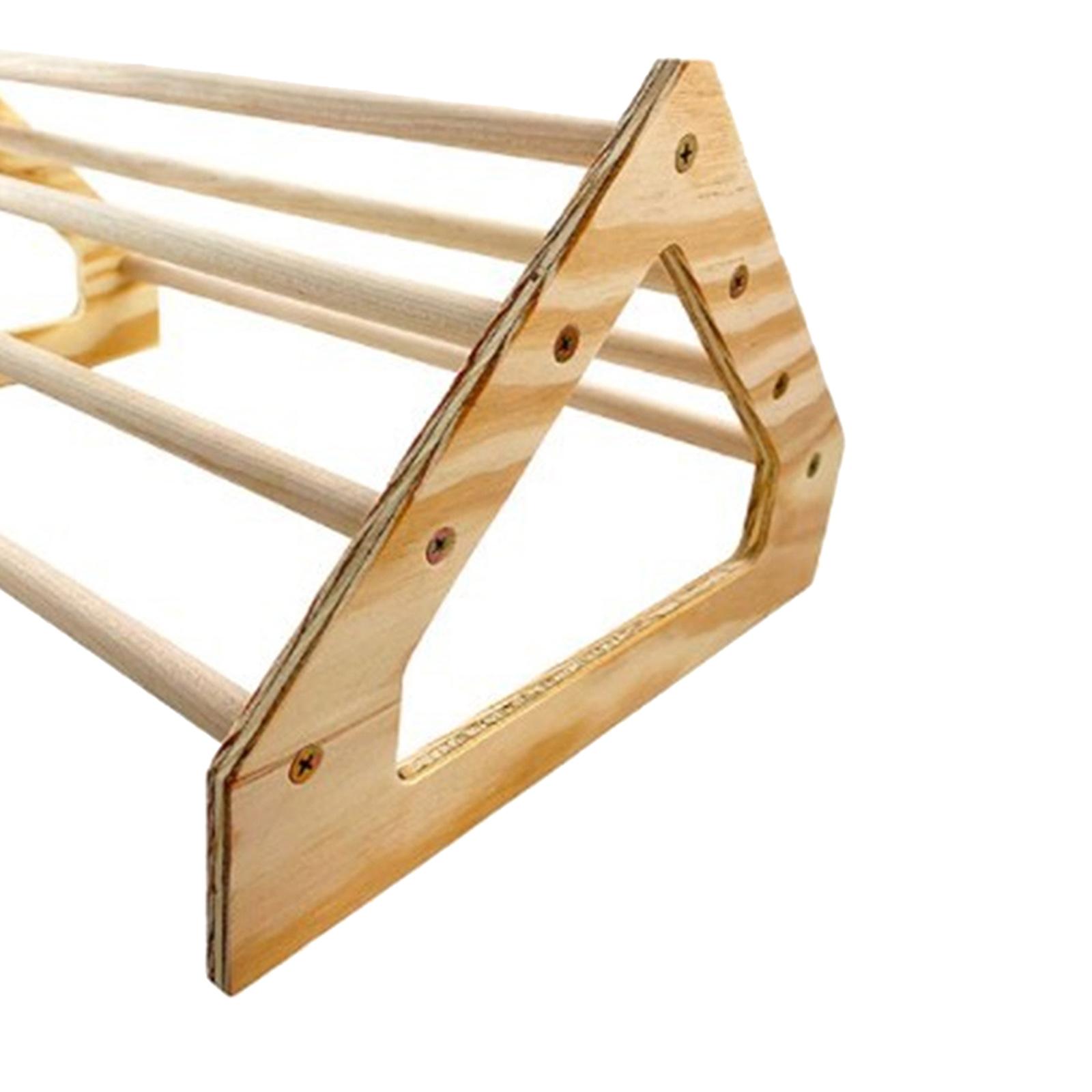 Wooden Parrot Bird Stand Tree Branch Hanging Toys Cage Perches Pet