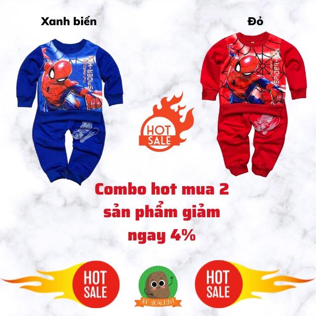 Bộ quần áo siêu nhân cho bé trai 8-18kg Củ khoai tây shop chất da cá mềm mịn cực đẹp giá đặc biệt