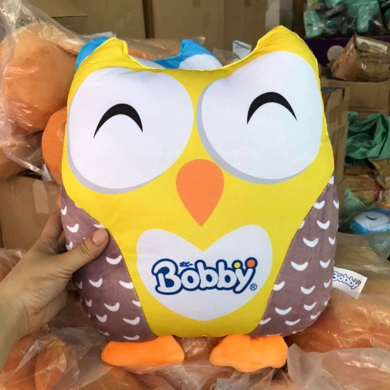 Gối ôm cú bông xinh xắn- Gối tựa lưng văn phòng hình thú -ALOHA STORE - SHOP Giao màu ngẫu nhiên