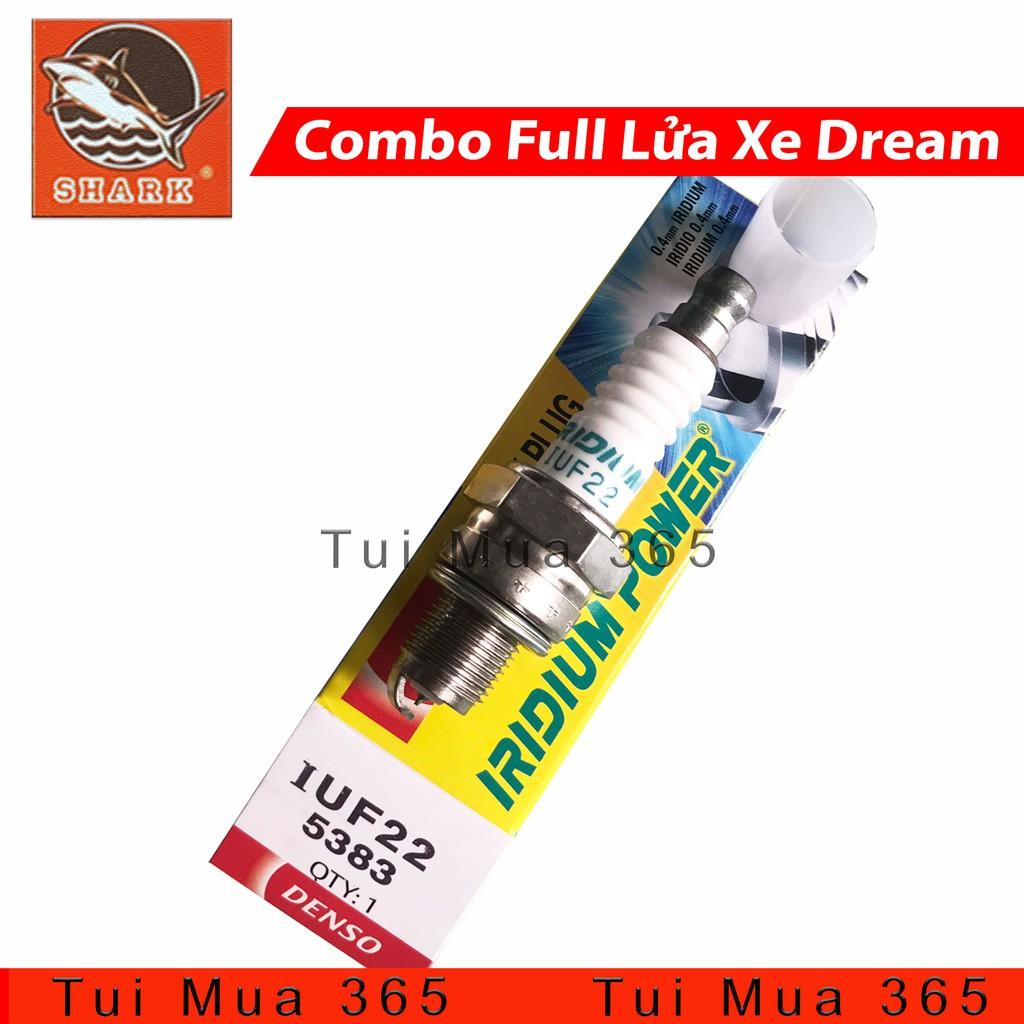 Combo IC Shark và Mobin Sườn Faito, Bugi Denso IUF 22 Độ Lửa Mạnh Dream, Wave 100cc, Sirius 50cc