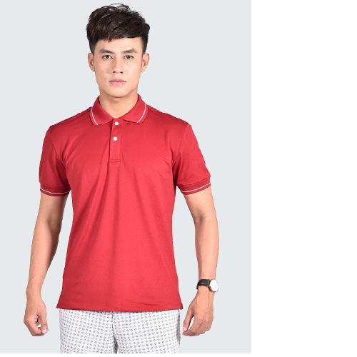 Áo Polo Novelty đỏ đô NATMMDNPSR181219N