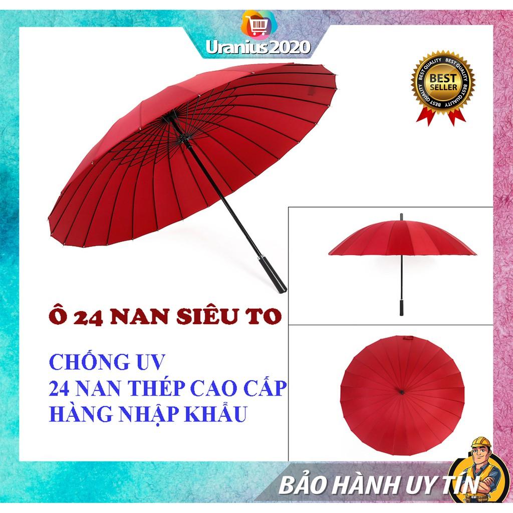 Dù che nắng, Ô dù siêu to che mưa, nắng 24 nan kép cao cấp, chắc chắn, chống gỉ