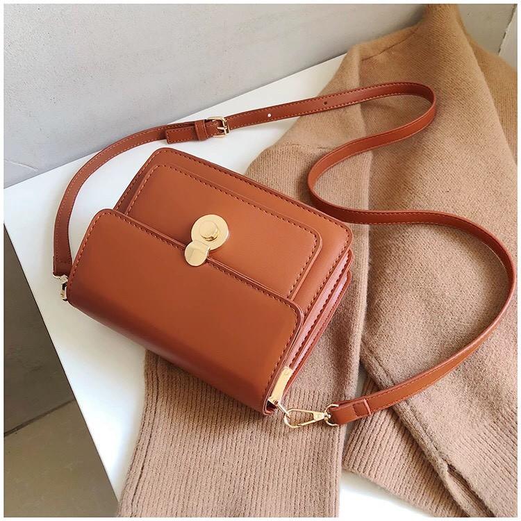 TÚI ĐEO CHÉO XÁCH TAY ULZZANG THỜI TRANG NỮ T62 CAO CẤP KHÓA TRÒN