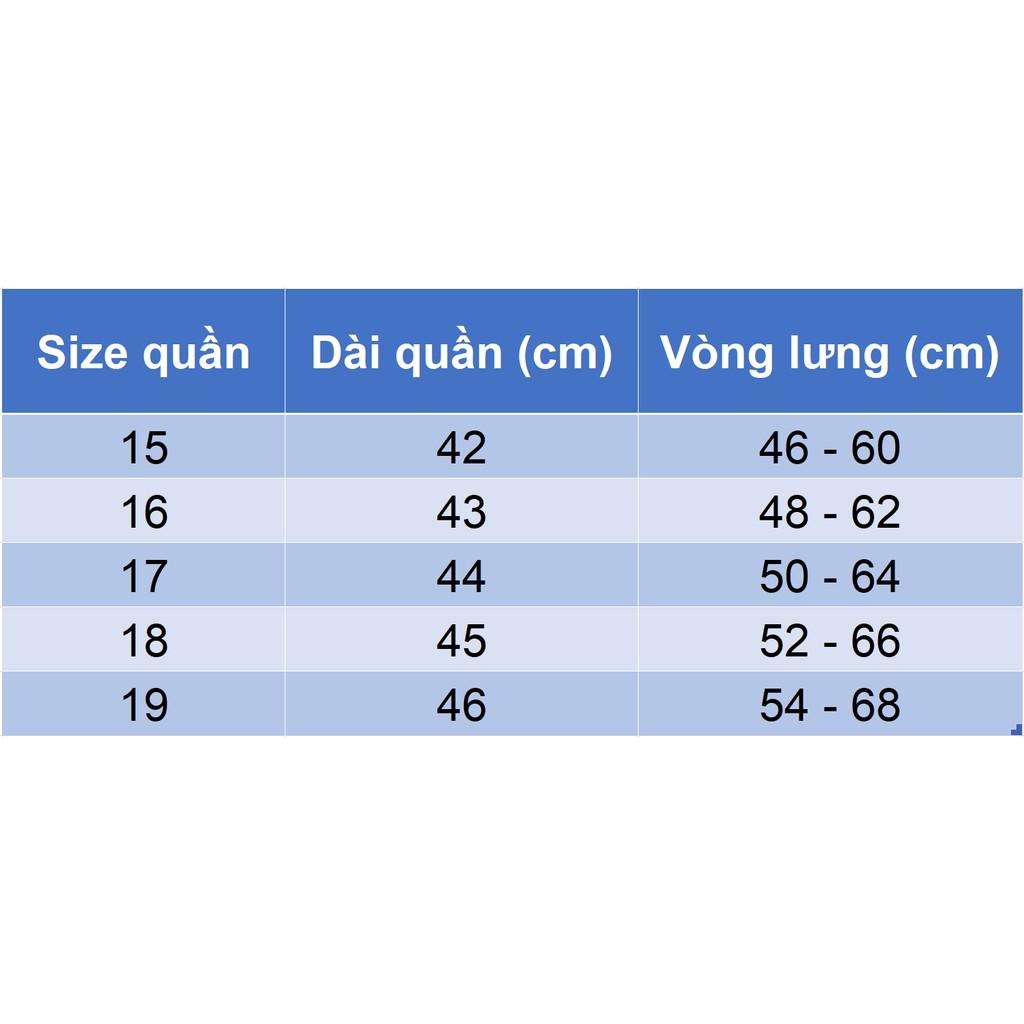 Quần jean thun lửng cho bé trai size đại