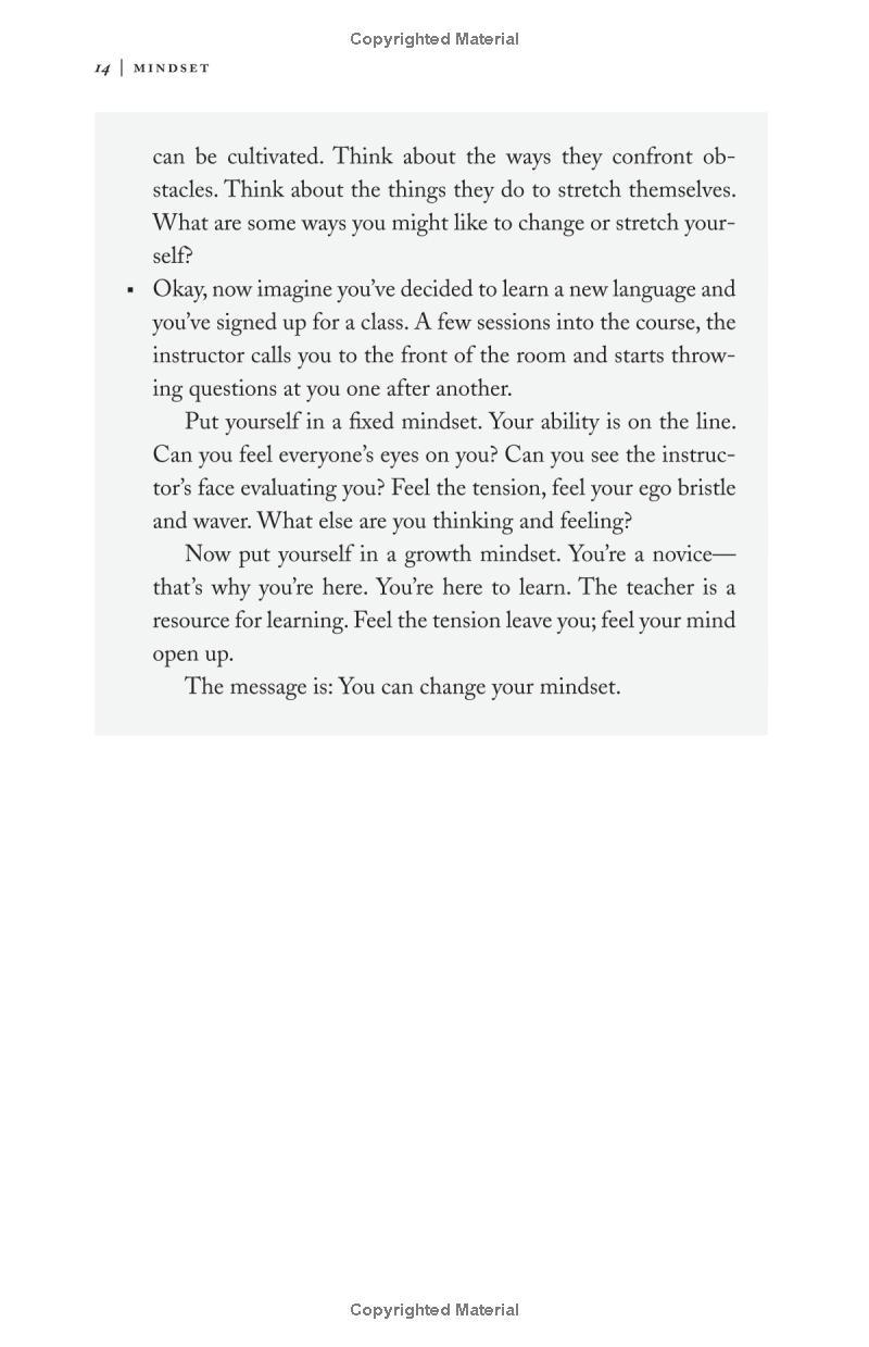 Mindset : The New Psychology of Success