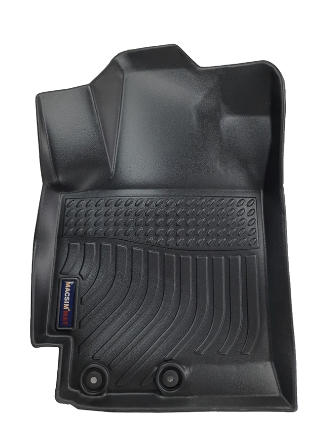 Thảm lót sàn xe ô tô Hyundai Accent 2017- nay Nhãn hiệu Macsim chất liệu nhựa TPE cao cấp màu đen