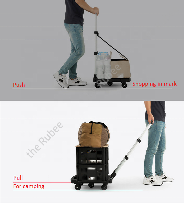 Xe đẩy hàng gấp gọn - Tải trọng 125kg - Trusted by the Rubee