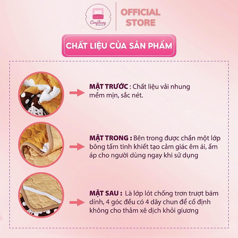 Thảm lông cừu cỡ trẻ em, cá nhân trải giường thảm nhung đa năng 3 lớp - 10 Mẫu Đa Dạng