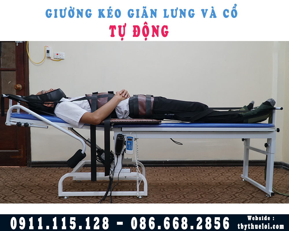 Máy Kéo Giãn Cột Sống Lưng Và Cổ Chạy Điện