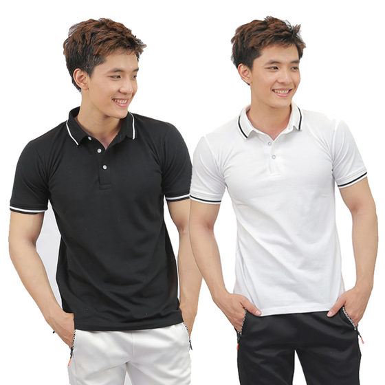 Áo Phông Thun Polo Nam Vải Cá Sấu Cotton Cao Cấp - Áo Polo Nam Trơn Phối Cổ Trụ Vải Dệt kiểu Dáng Năng Động