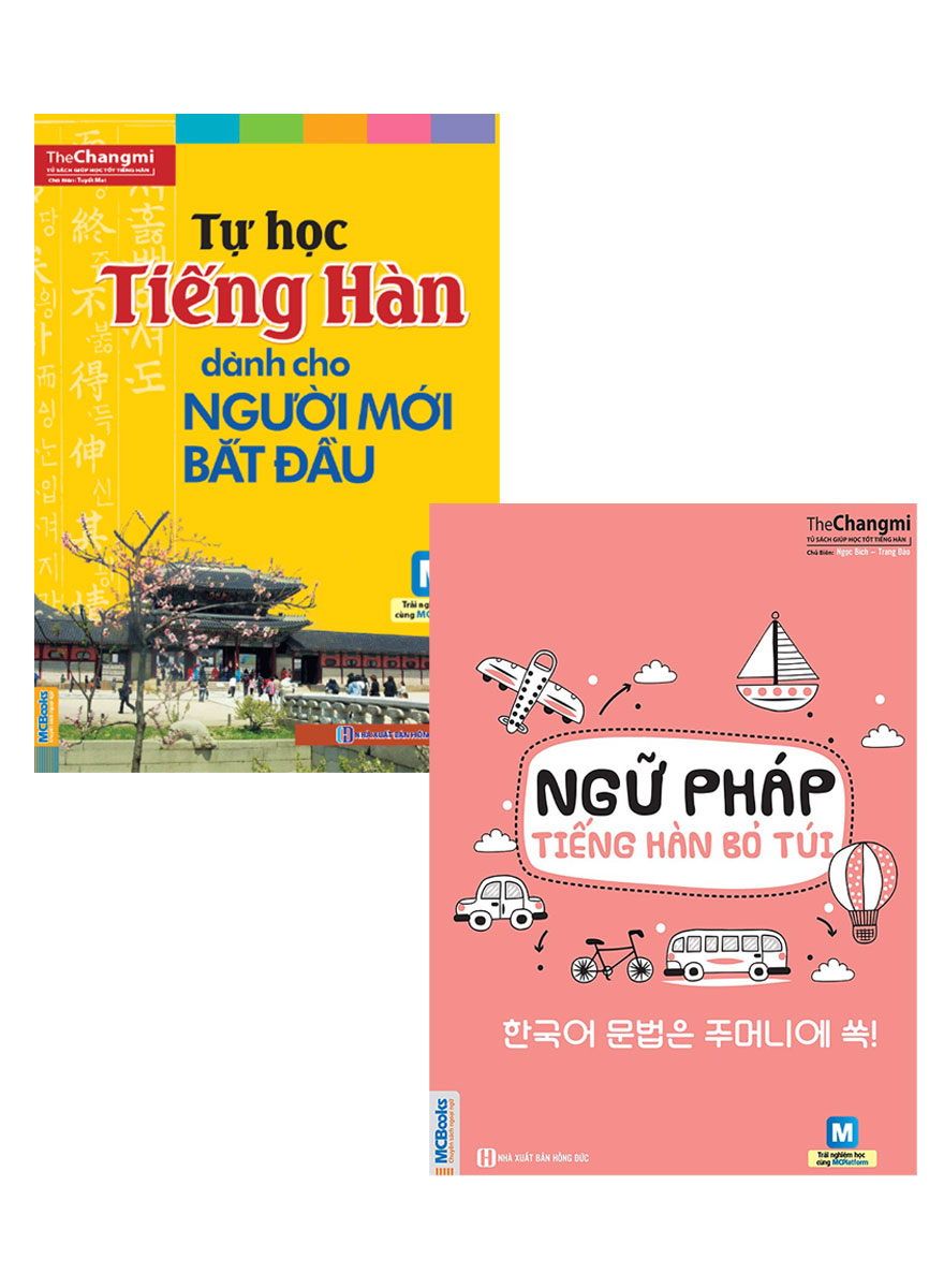 Combo Tự Học Tiếng Hàn Dành Cho Người Mới Bắt Đầu + Ngữ Pháp Tiếng Hàn Bỏ Túi (Bộ 2 Cuốn) _MC