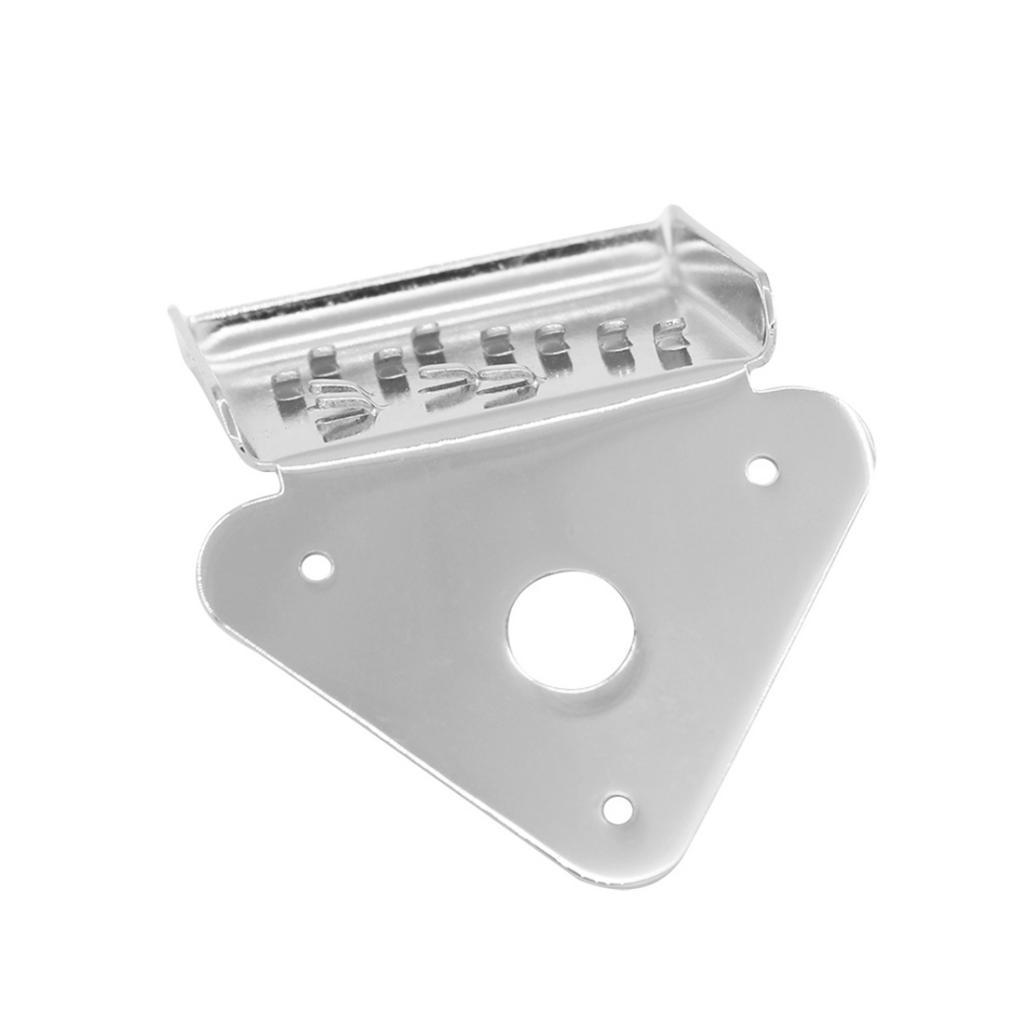 DIY Metal Bridge Tailpiece Engraving Flower Pattern for Mandolin Parts