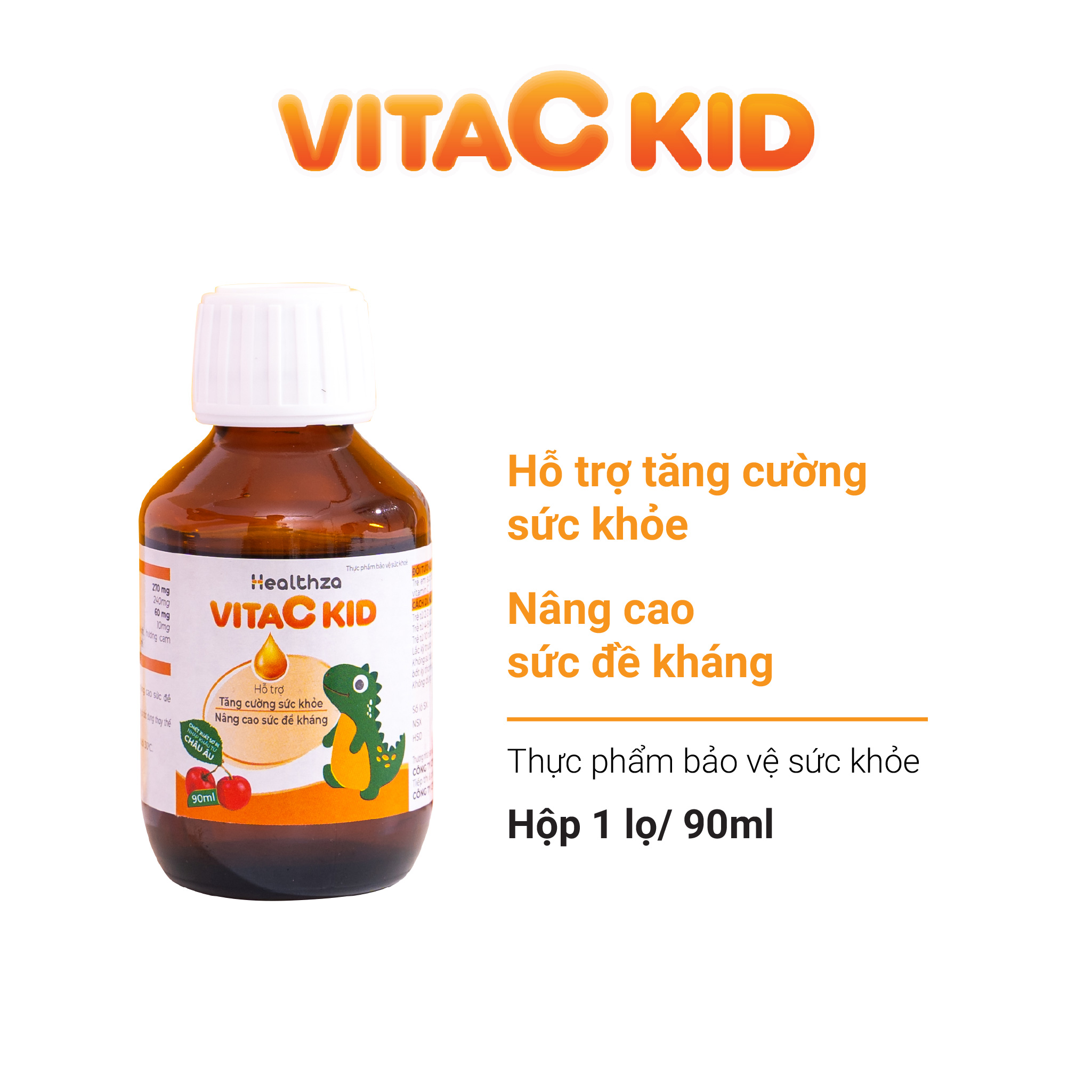 SIRO HEALTHZA VITAC KID BỔ SUNG VITAMIN C 1 LỌ X 90ML