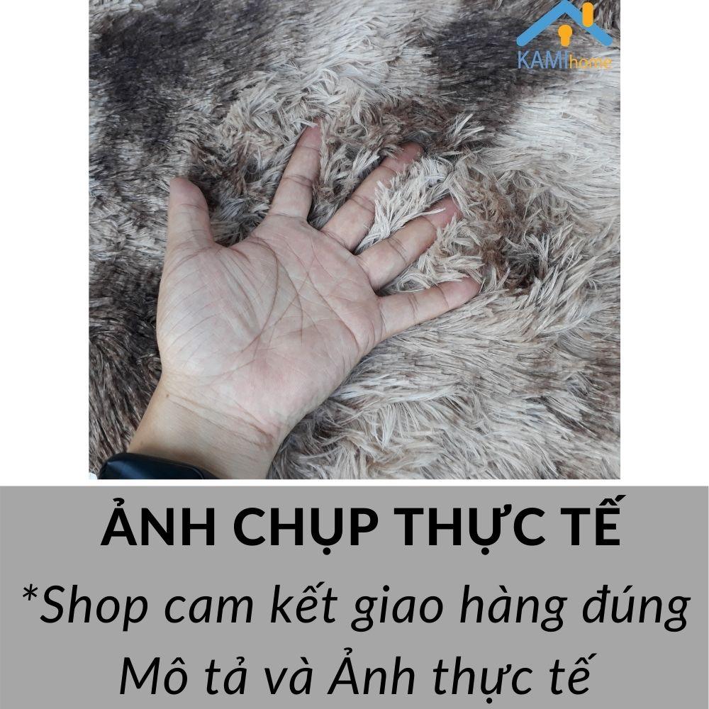 Thảm lông loang trải sàn trang trí chụp ảnh Chùi chân khô Chữ nhật 60*40cm mã 27013