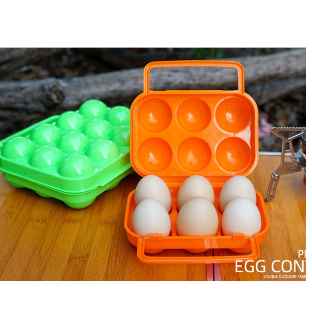 Hộp đựng trứng dã ngoại cắm trại tiện ích 6 - 12 trứng