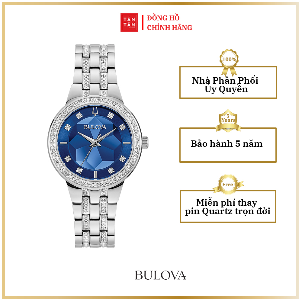 Đồng Hồ Thời Trang Nữ Bulova Máy Pin 96L276 32.5mm