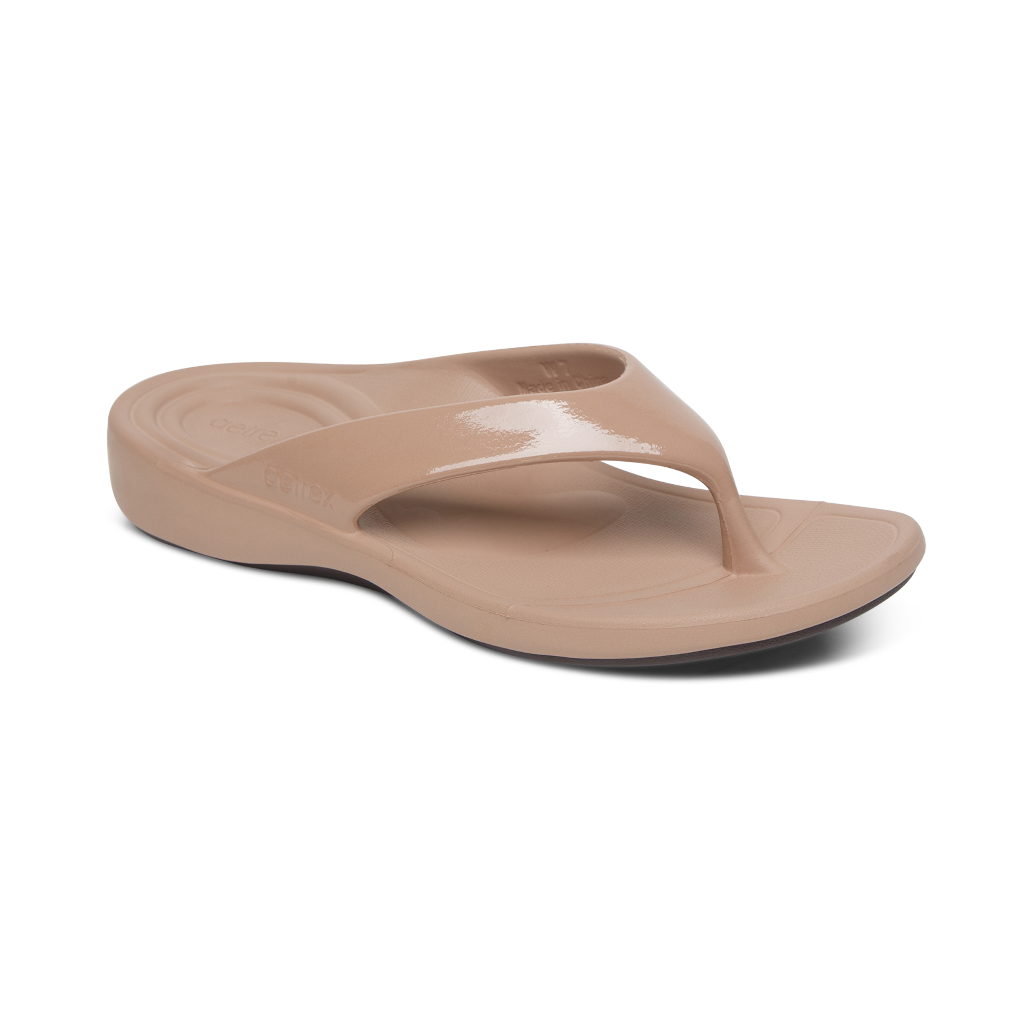 Dép xỏ ngón sức khỏe nữ Aetrex Maui Mocha - nâng vòm giảm đau gót , lòng bàn chân