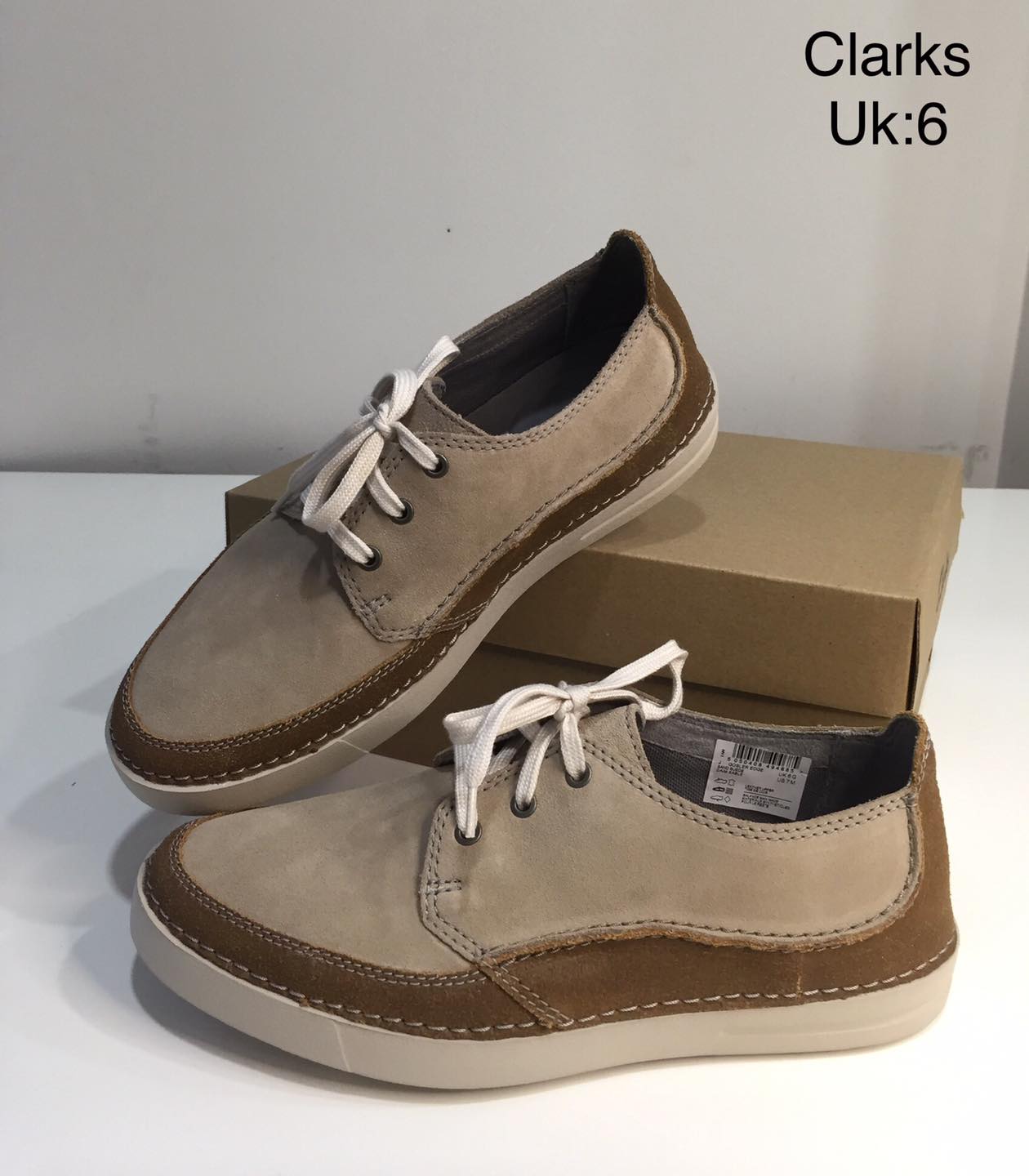 giày sneaker da nam Clarks chinh hãng xách tay Mỹ