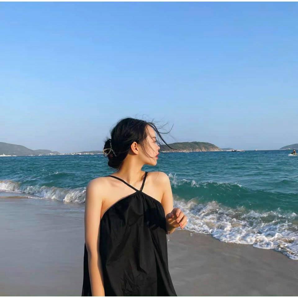 Đầm Suôn Yếm 3 Màu