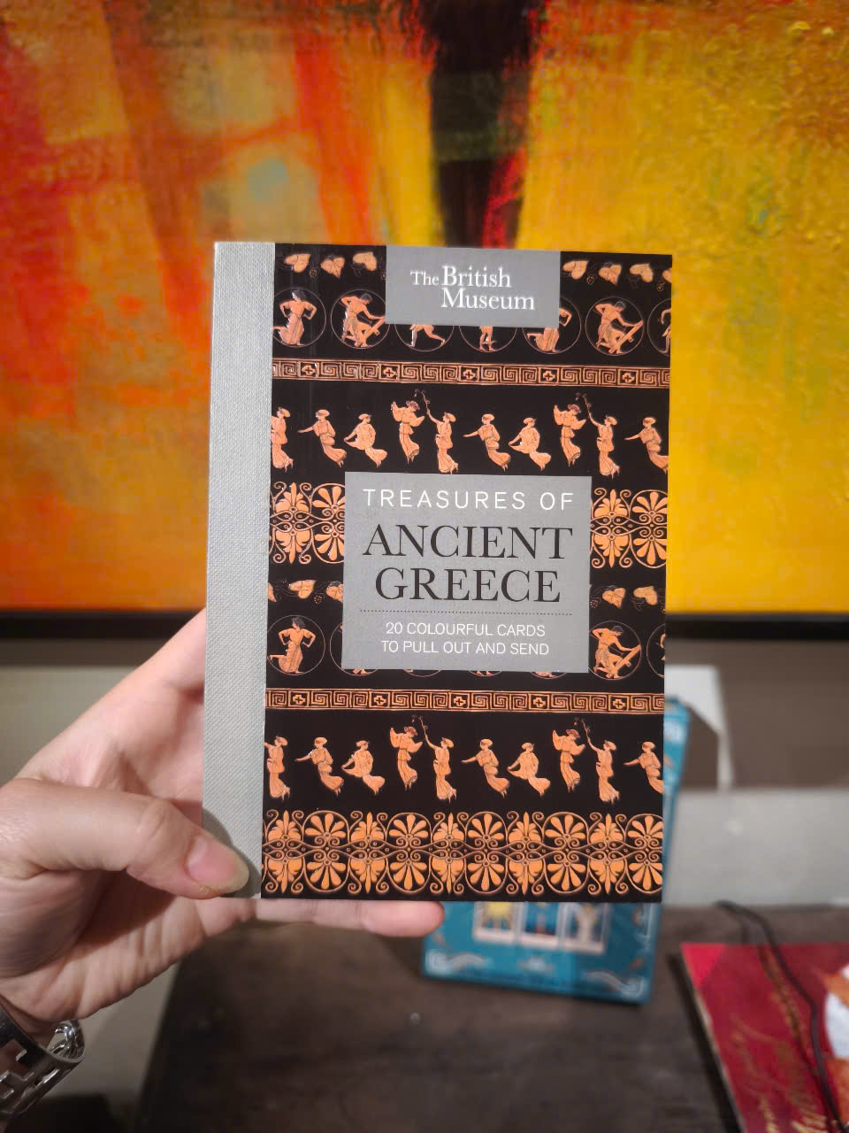 Sách - The British Museum: Treasures of Ancient Greece: 20 Colourful Cards to Pull Out and Send