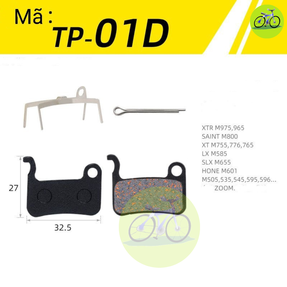 Bố thắng đĩa xe đạp các loại Má phanh đĩa cơ, dầu xe thể thao địa hình MTB Touring