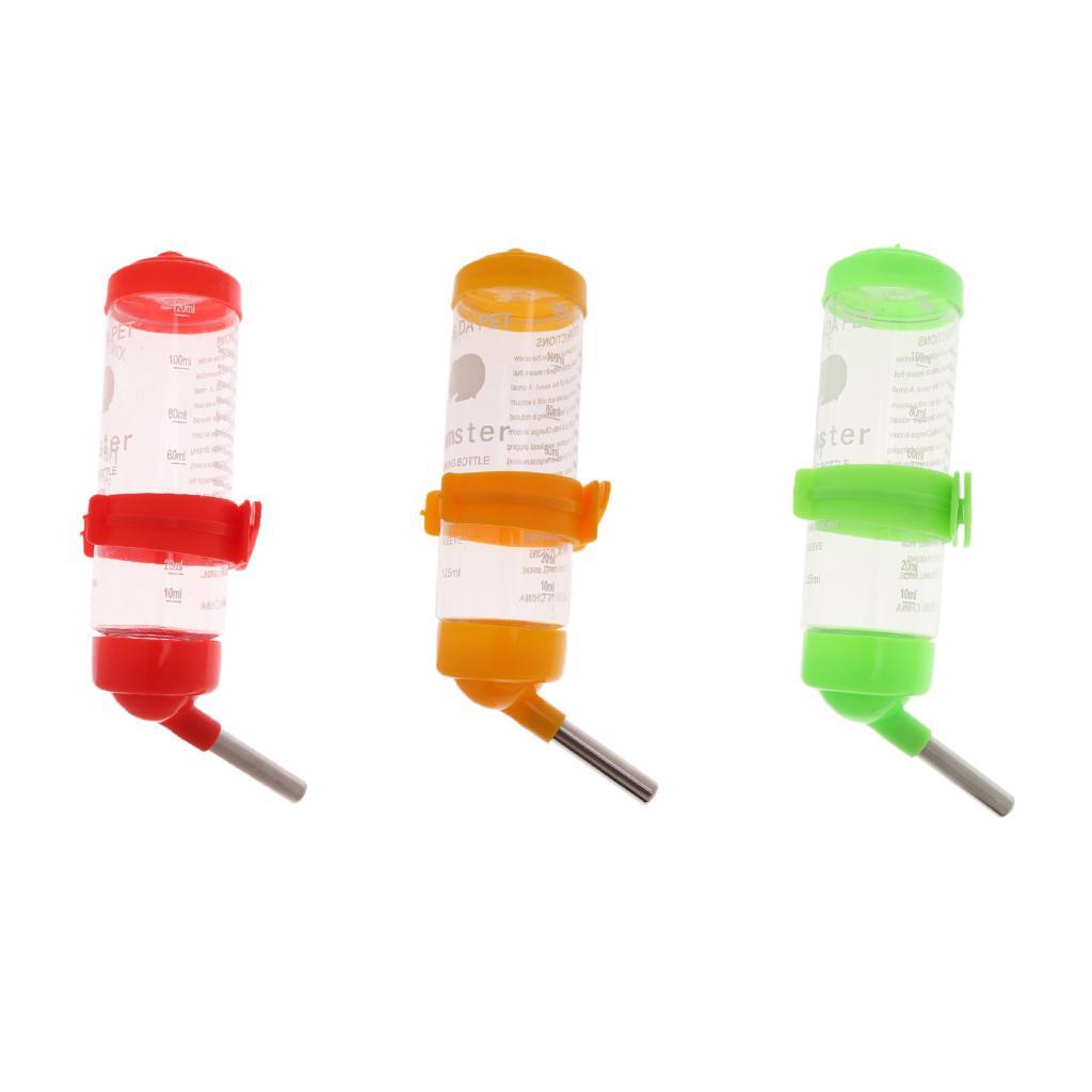 2x 125ml Pet? Drinking Water Bottle Water Feeder Drinking Dispenser
