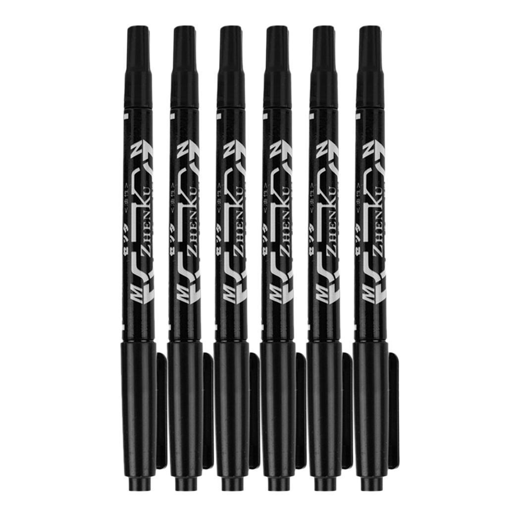 18Pcs Tattoo/ Piercing Skin Marking Pen Double Ended Marker w/Fine&Thick Tip