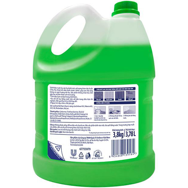 Hình ảnh Nước Lau Sàn Sunlight Tinh Dầu Thiên Nhiên - Hương Hoa Diên Vỹ 3.8kg Hình ảnh Nước Lau Sàn Sunlight Tinh Dầu Thiên Nhiên - Hương Hoa Diên Vỹ 3.8kg