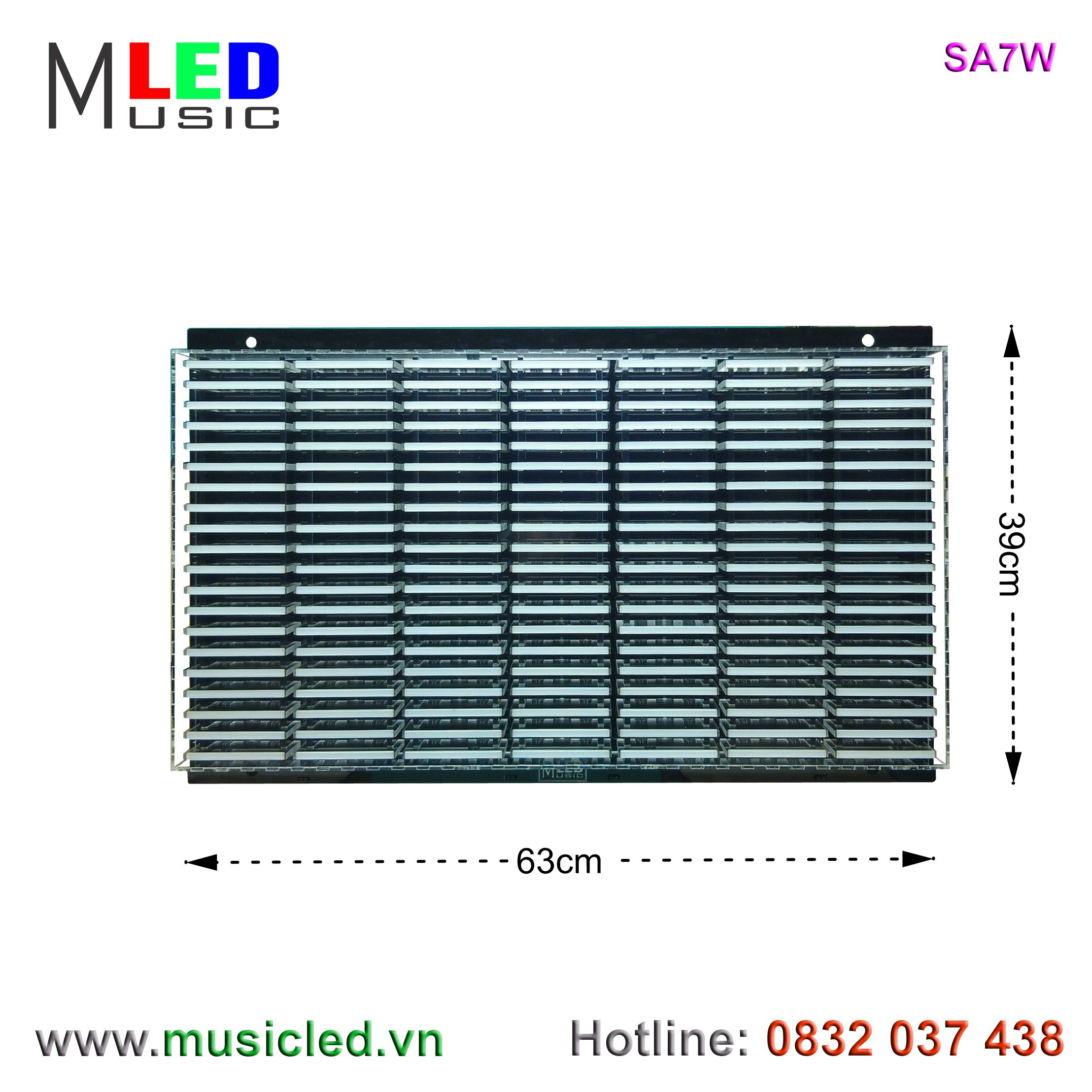 Dàn đèn Music LED nháy theo tần số nhạc 7 cột treo tường