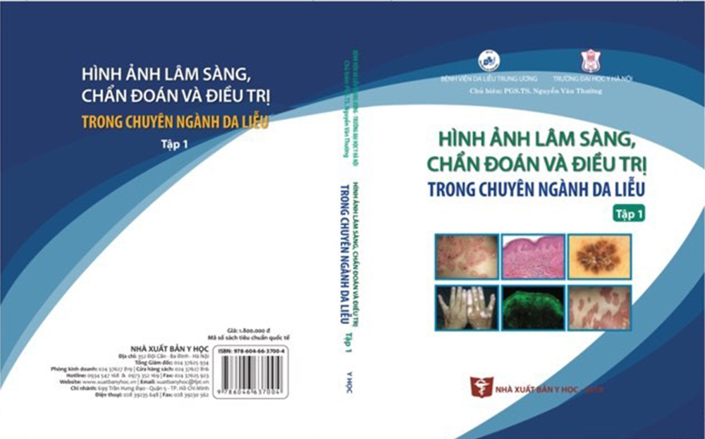 Sách - Combo Hình ảnh Lâm sàng, chẩn đoán và điêu trị trong chuyên ngành Da liễu (Tập 1 + 2)