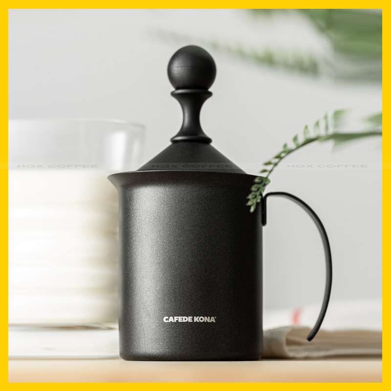 Ca đánh sữa lạnh thủ công làm Latte, Capuchino