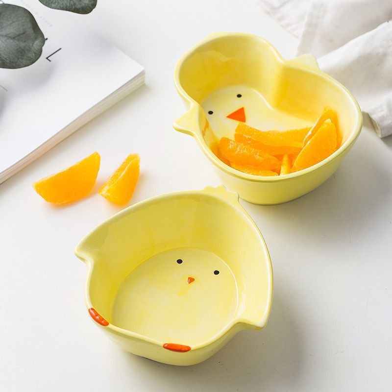 Bát sứ ăn dặm hình Gà, Vịt 220ml