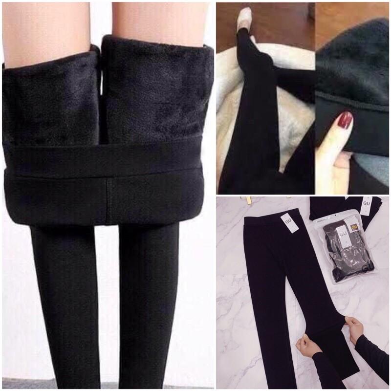Quần legging lót lông siêu ấm