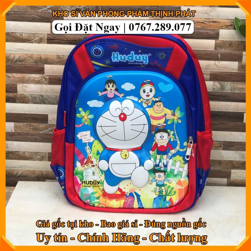 Balo tiểu học, cặp học sinh cấp 1 họa tiết DORAEMON siêu nhẹ, chống thậm nước (GIÁ TẠI KHO)