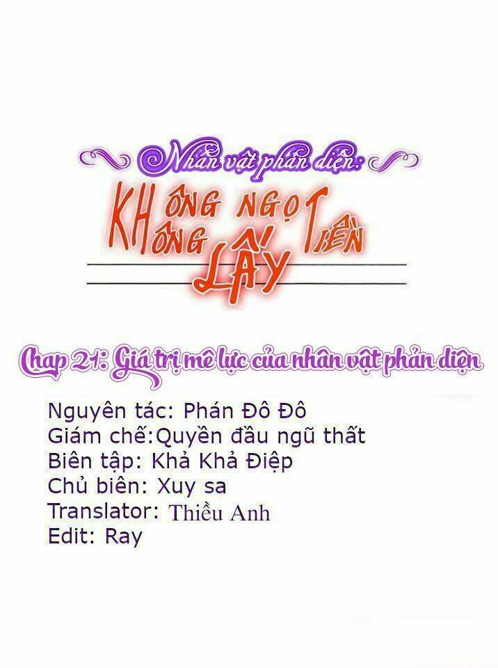 nhân vật phản diện: không ngọt không lấy tiền chapter 21 1