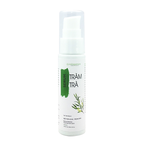 Bộ Chăm Sóc Da Mụn Chuyên Sâu Sữa Rửa Mặt Tràm Trà Nano Nghệ và Serum Tràm Trà Milaganics (165ml/bộ)